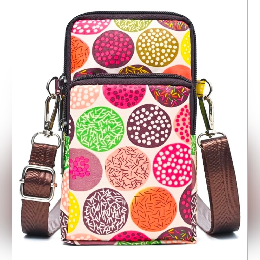 Crossbody Bag Cell Phone Sleeve Concert Venue Bag Adiustable Strap Arm Wrist NWT